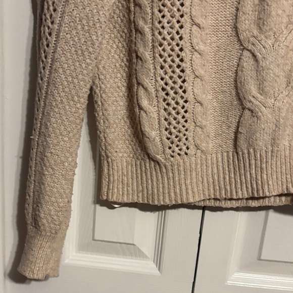 And Now This Cozy Cable Knit Sweater Cream size XS - Picture 4 of 8